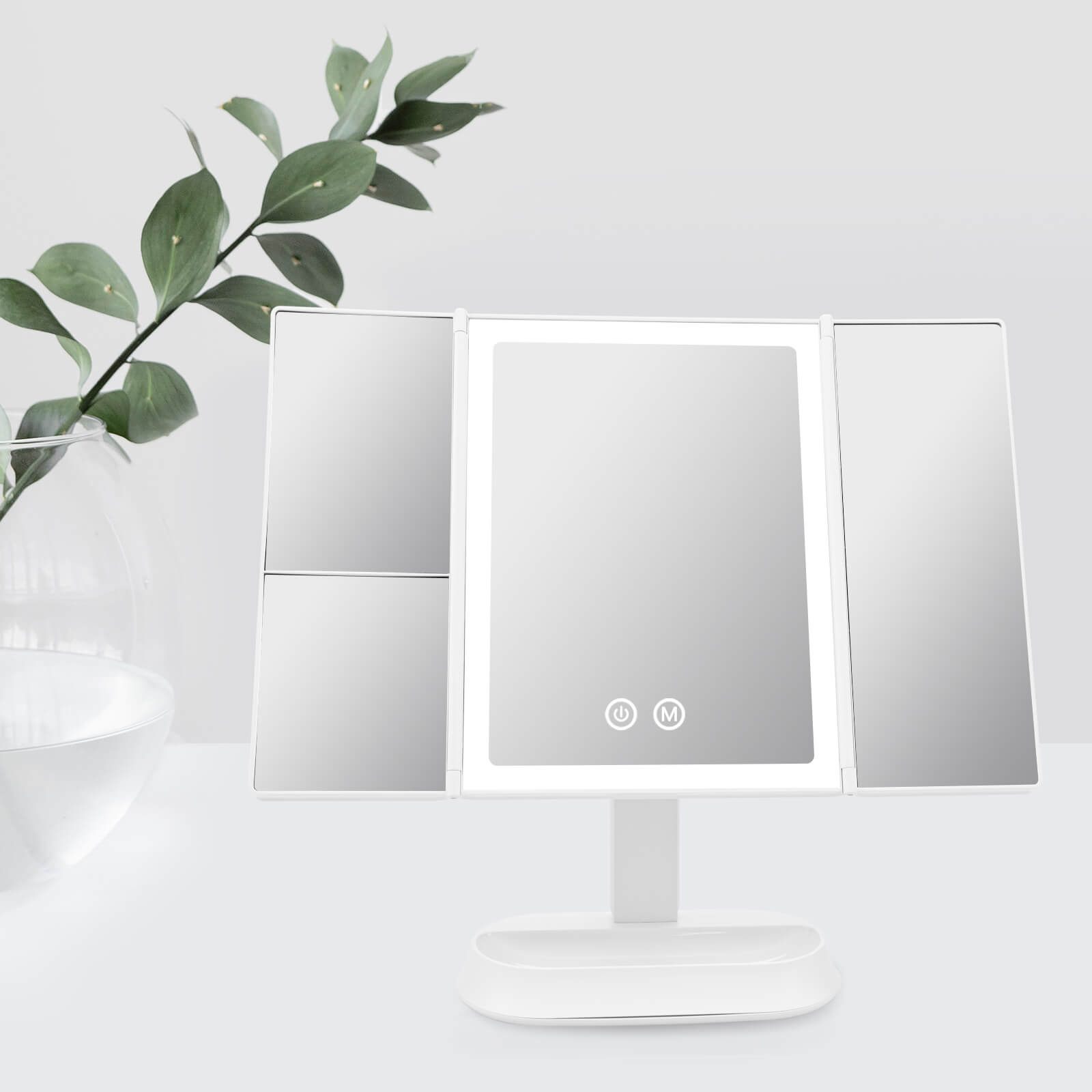 emke-miroir-grossissant-cm03bkmx1-maquillage-lumineux-blanc-5x-7x image 1