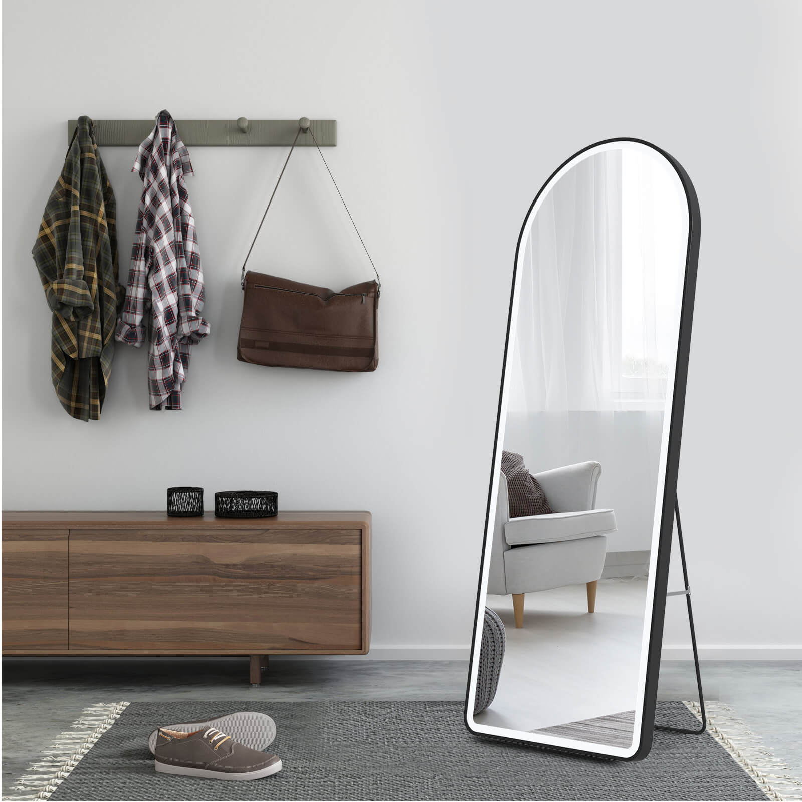emke-miroir-sur-pied-fm06-pleine-longueur-led-noir-160x60 image 4