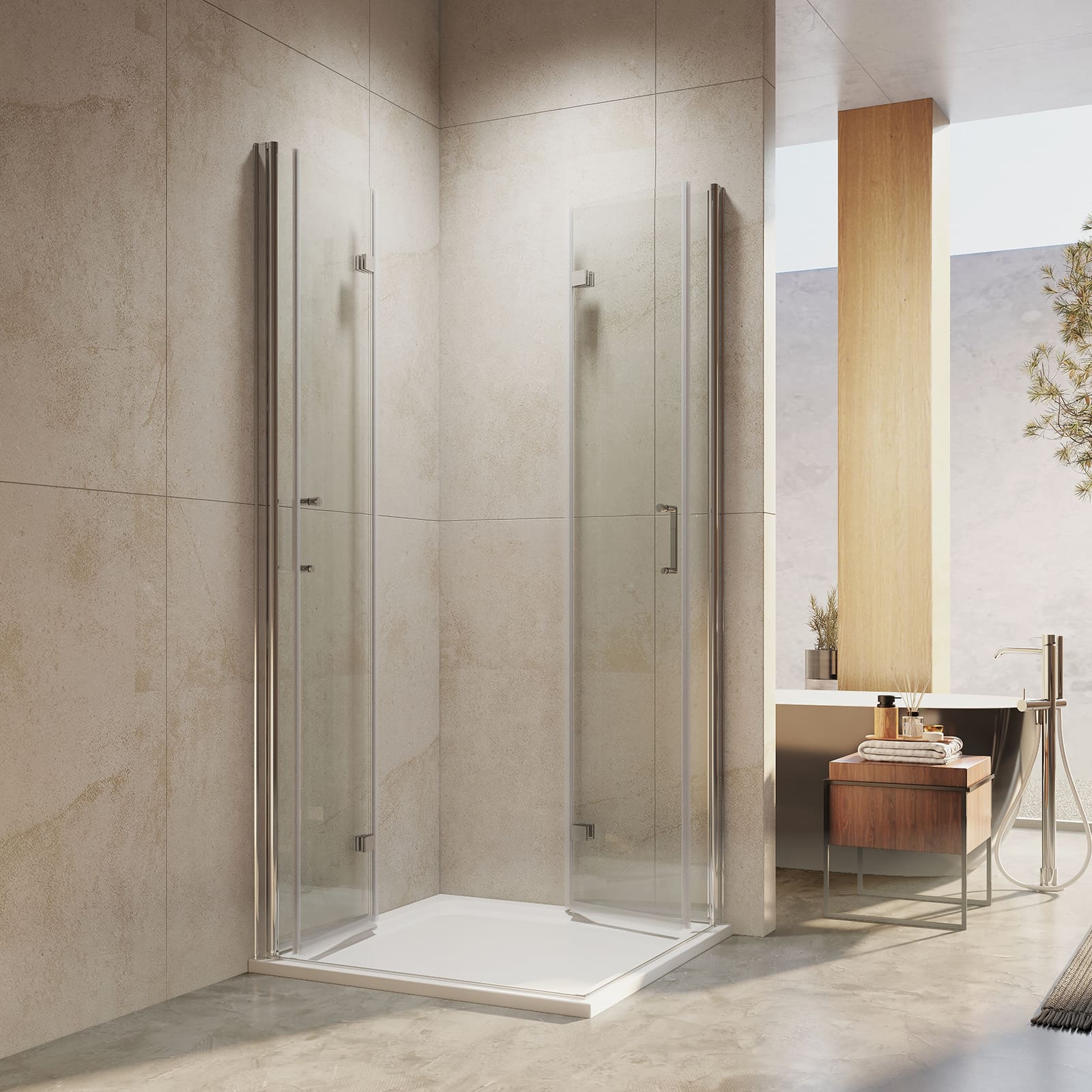 emke-cabine-de-douche-double-porte-pliante-90x195-verre image 8