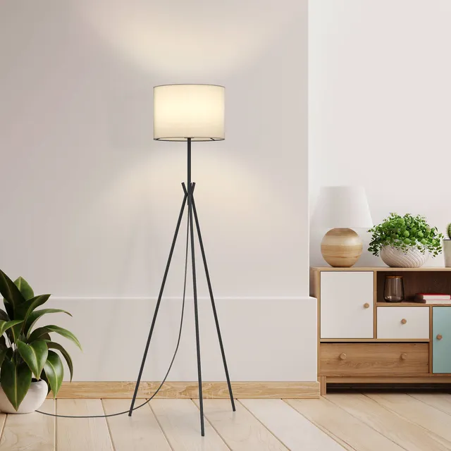 emke-l20e2bl-lampadaire-tr-pied-lin-e27-interrupteur-pied image 1