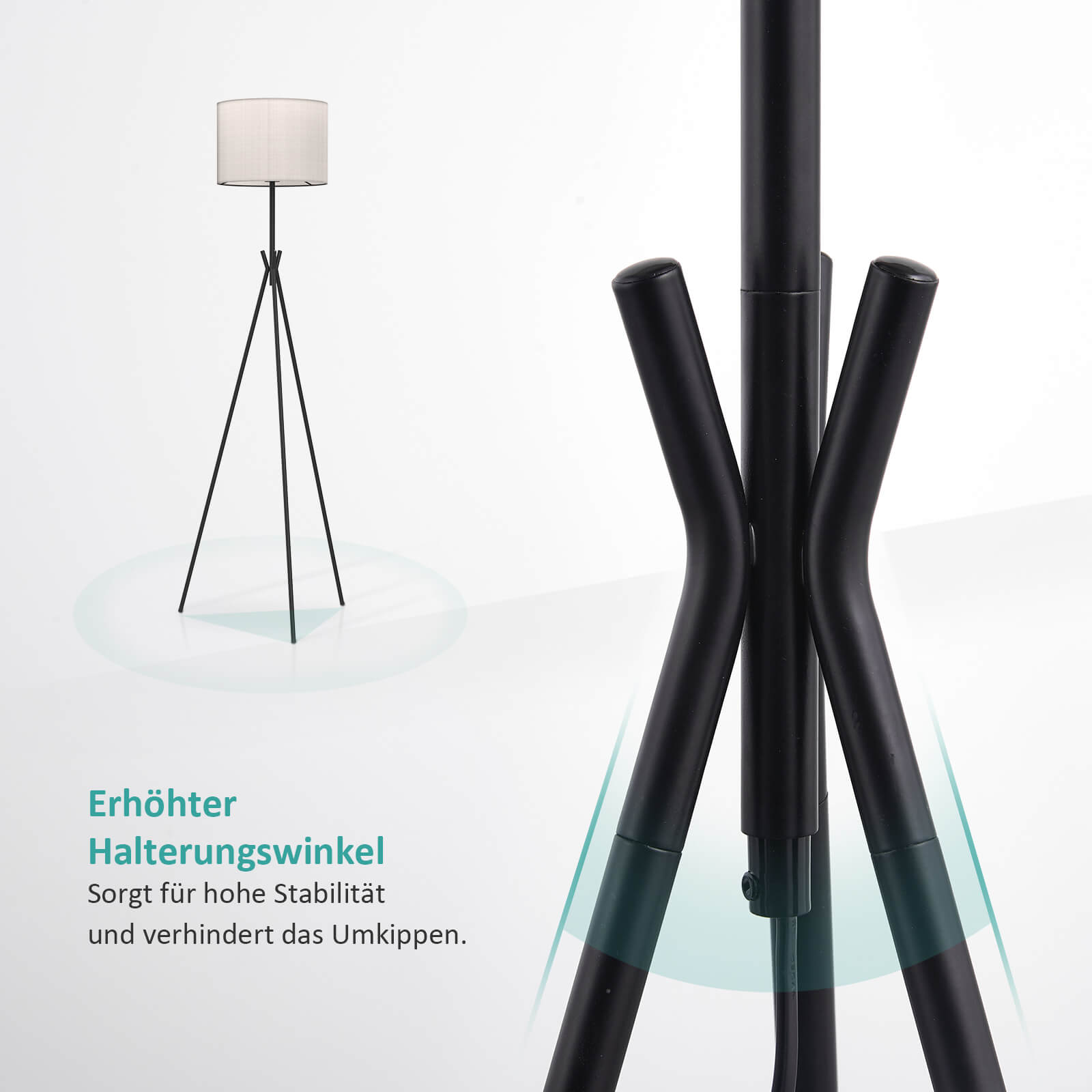 emke-l20e2bl-lampadaire-tr-pied-lin-e27-interrupteur-pied image 4