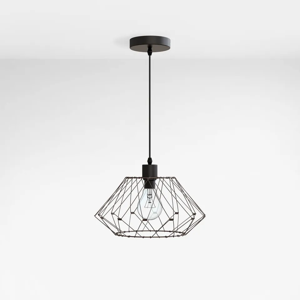 emke-l18b2bl-suspension-fer-anthracite-e27-d-formable image 1