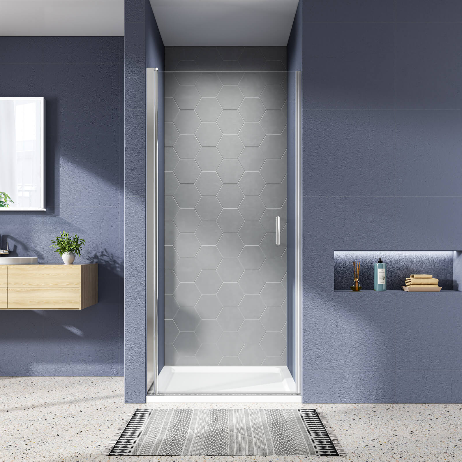 emke-cabine-de-douche-porte-battante-niche-80x185-cm-verre image 5